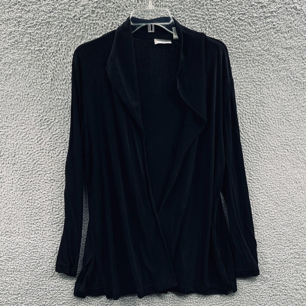Chicos Travelers Women Slinky Cardigan XL Drape Travel Layering Minimalist Cozy